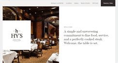 Desktop Screenshot of hyssteakhouse.com