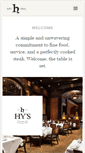Mobile Screenshot of hyssteakhouse.com