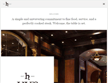 Tablet Screenshot of hyssteakhouse.com